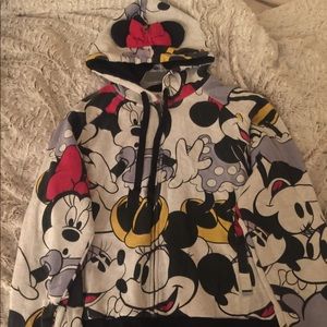 Mickey & Minnie Mouse sweatshirt w/ hood XL